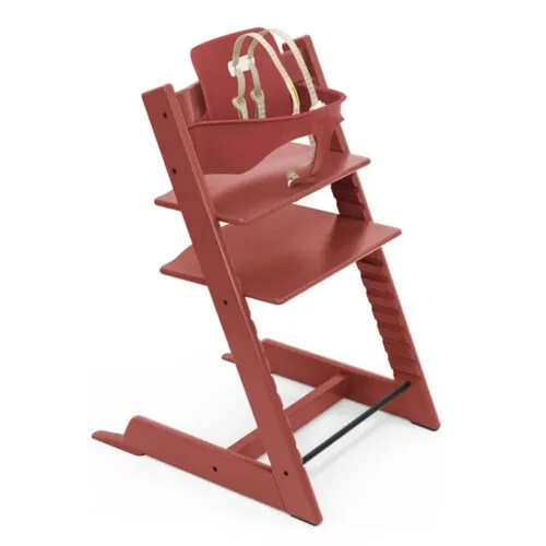 Stokke Tripp Trapp High Chair with Baby Set - Warm Red