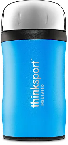 ThinkSport Insulated Food Container with Spork 500ml Blue
