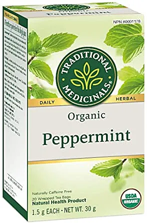 Traditional Medicinas Organic Peppermint Tea 20BG