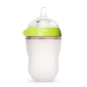 COMOTOMO Silicone Baby Bottle Green 250ml - Medium Flow