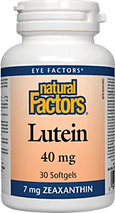 Natural Factors Lutein 40mg 30 softgels