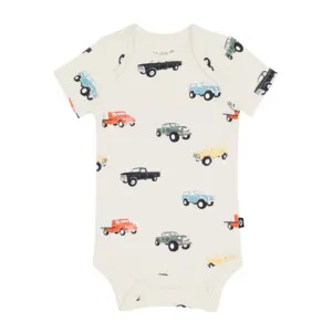 Kyte Baby Bodysuit in Vintage Truck 3-6 Months