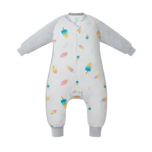 Nest Designs Long Sleeve Footed Sleep Bag 1.0 TOG (Bamboo) - Summer Pops 2T-3T