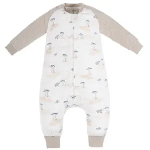 Nest Designs Raglan Long Sleeve Footed Sleep Bag 1.0 TOG (Bamboo) - Baby Baobabs - 5T-6T