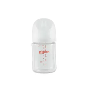 Pigeon Glass Bottle 5oz/160ml (1-Pack) with SS Nipple 0M+