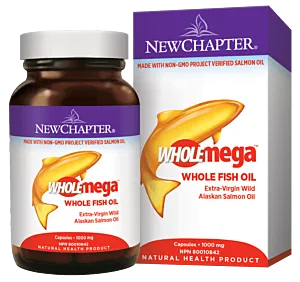 New Chapter Wholemega Fish Oil 1000mg 120 Capsules