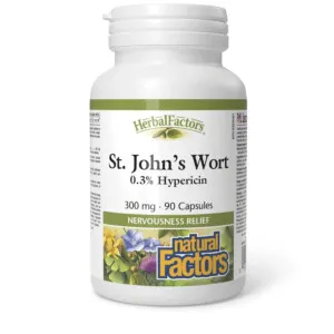 Natural Factors St John Wort Extract 300MG  90 Capsules