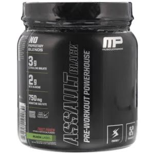 MusclePharm Assault Black Pre-Workout Fruit Punch 372g