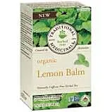 Traditional Medicinas Organic Lemon Balm Tea 20Bags