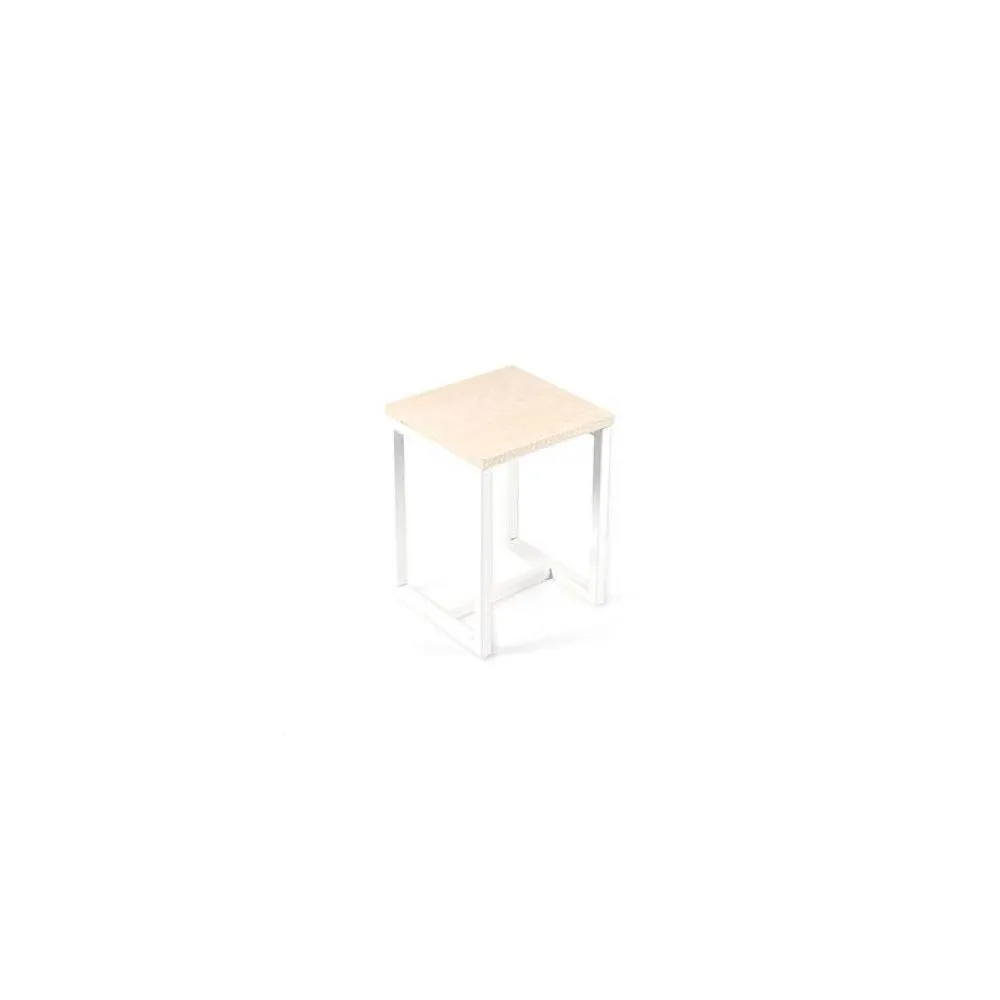 Gautier Studio Small Stool - Natural Wood