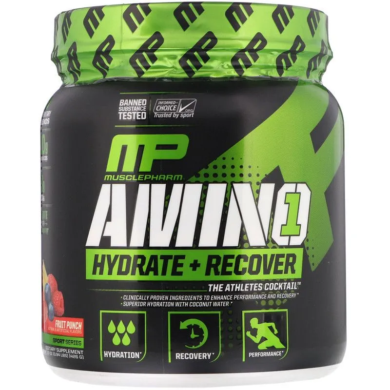 MusclePharm Amino Hydrate+Recover Fruit Punch 426g