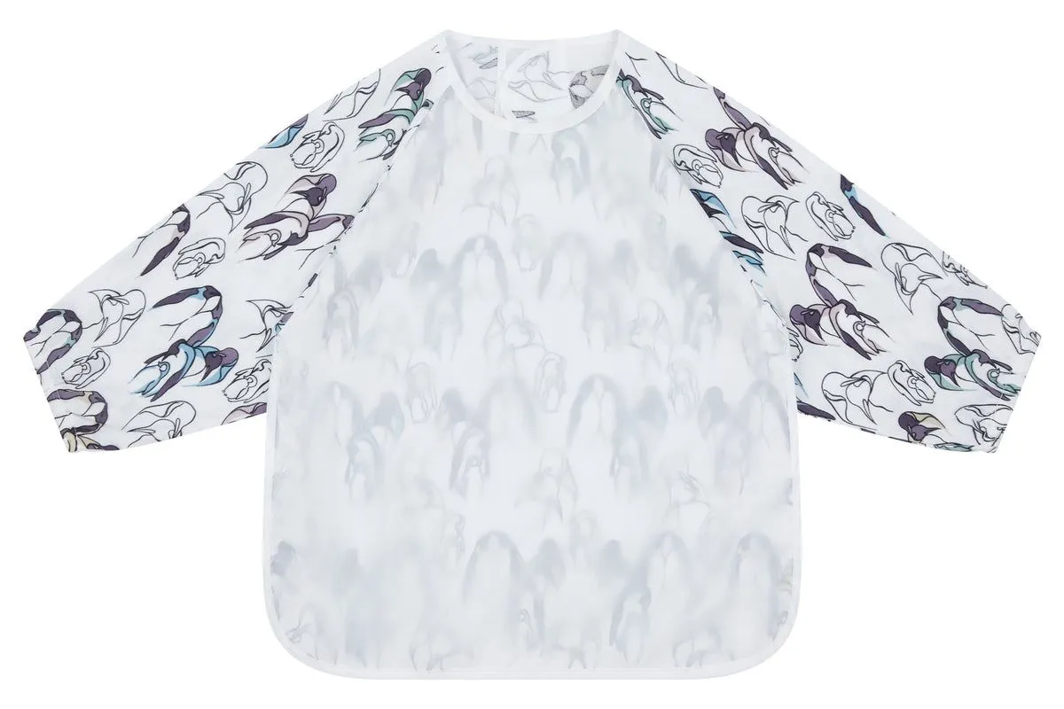 Nest Designs Bamboo Long Sleeve Bib Cover - Penguin Love 3T-6T
