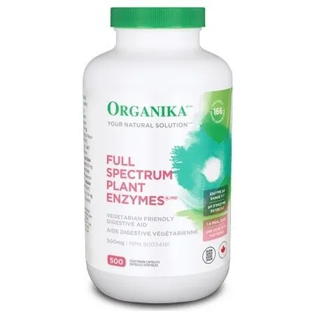 Organika Full Spectrum Plant Enzymes Digestion 500mg 60VCapsules